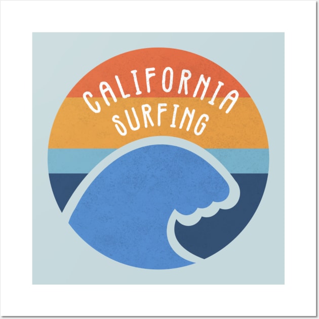 California Surfing Wall Art by AnthonyAyy